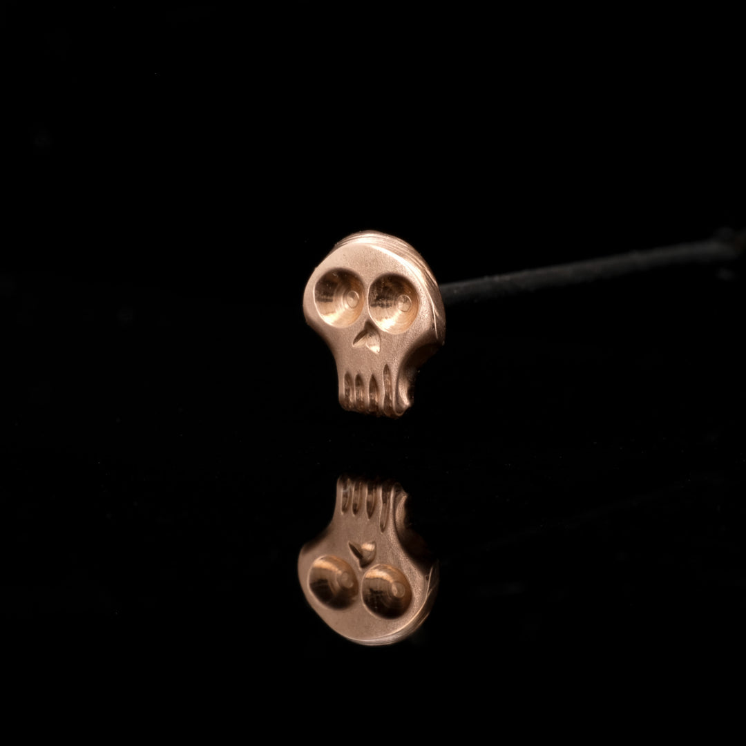 Skull - Rose Gold - Threadless End