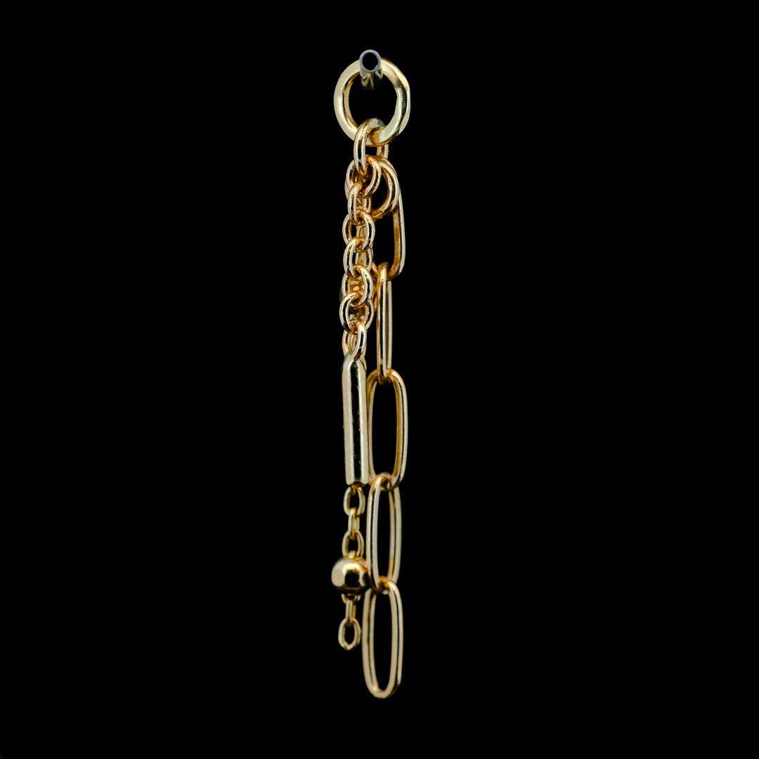 Yellow Gold Chain Assemblage - Charm