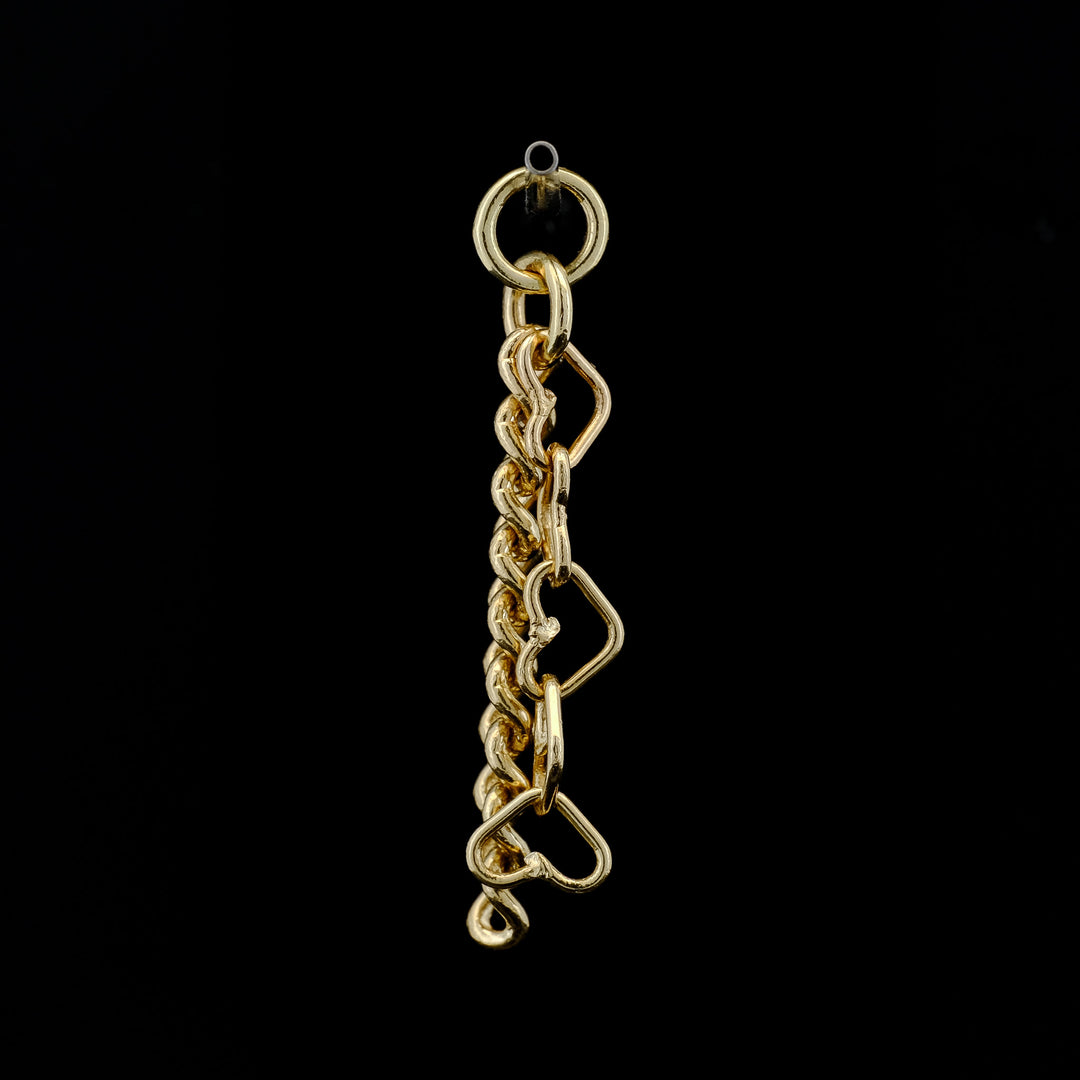 Yellow Gold Chain Assemblage Charm
