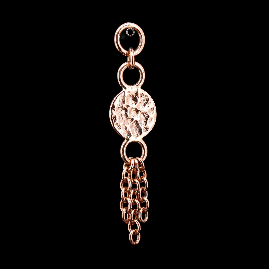 Blue Sapphire in Rose Gold Sandman Tassel Charm