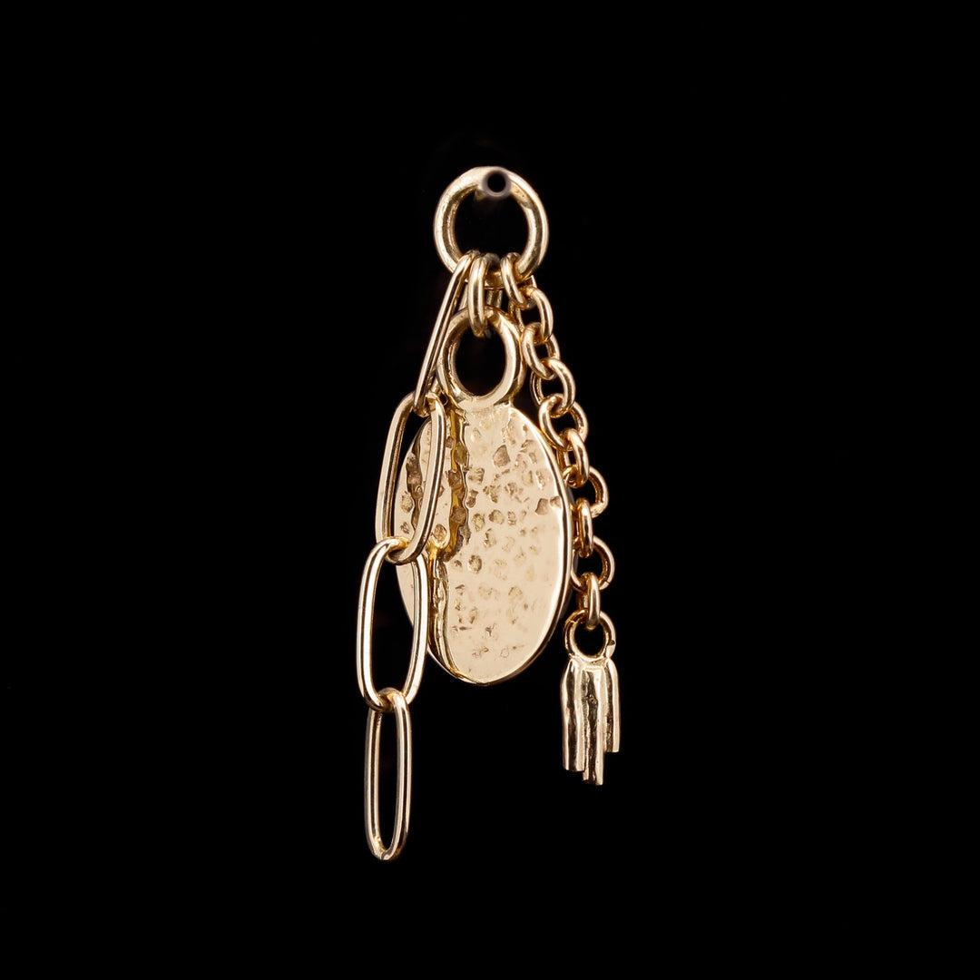 Oregon Sunstone in 14kt Yellow Gold Sandman Charm