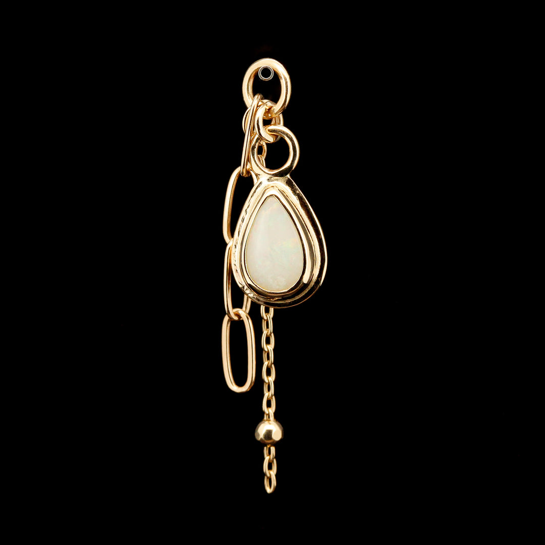 Australian Opal in 14kt Yellow Gold Sandman Charm