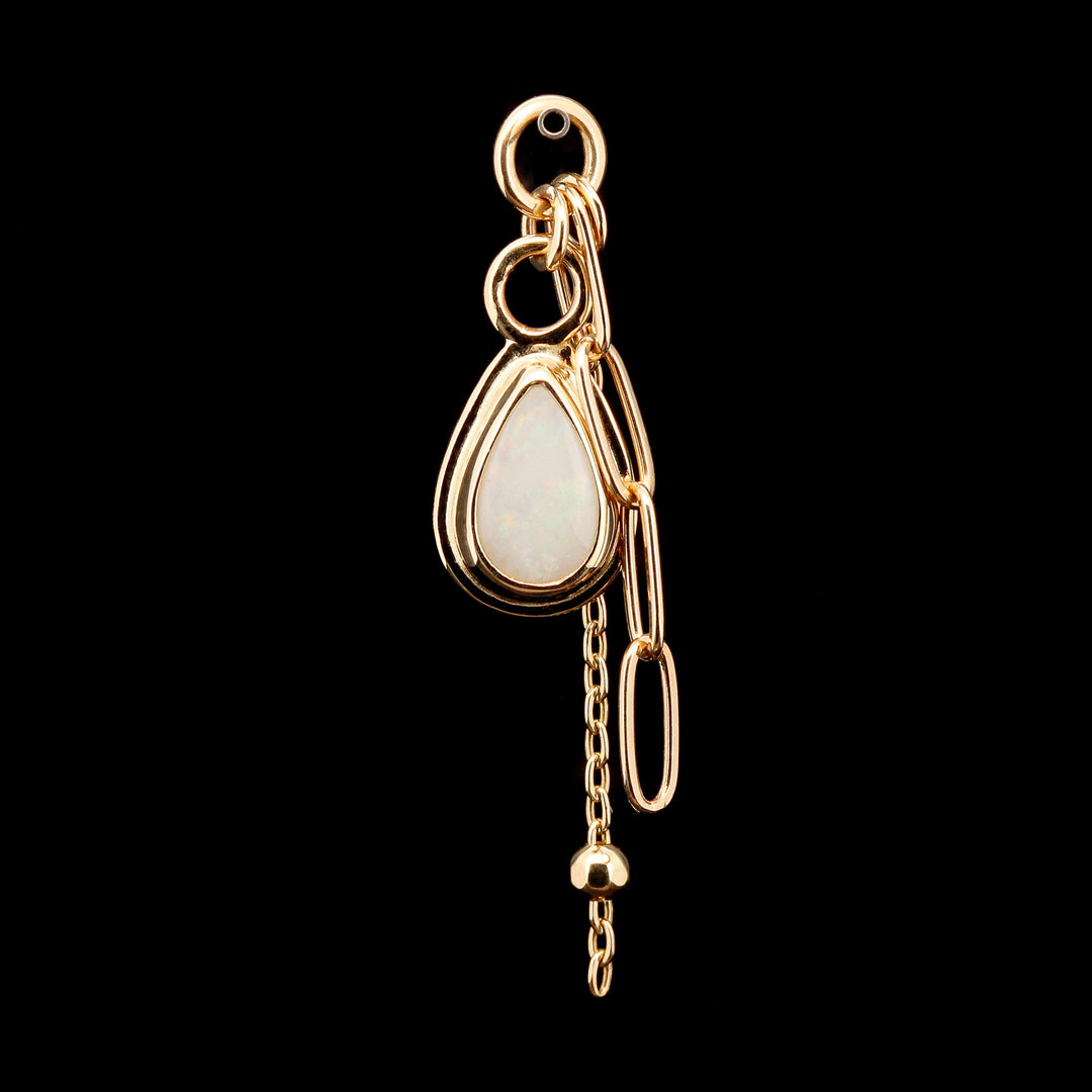 Australian Opal in 14kt Yellow Gold Sandman Charm