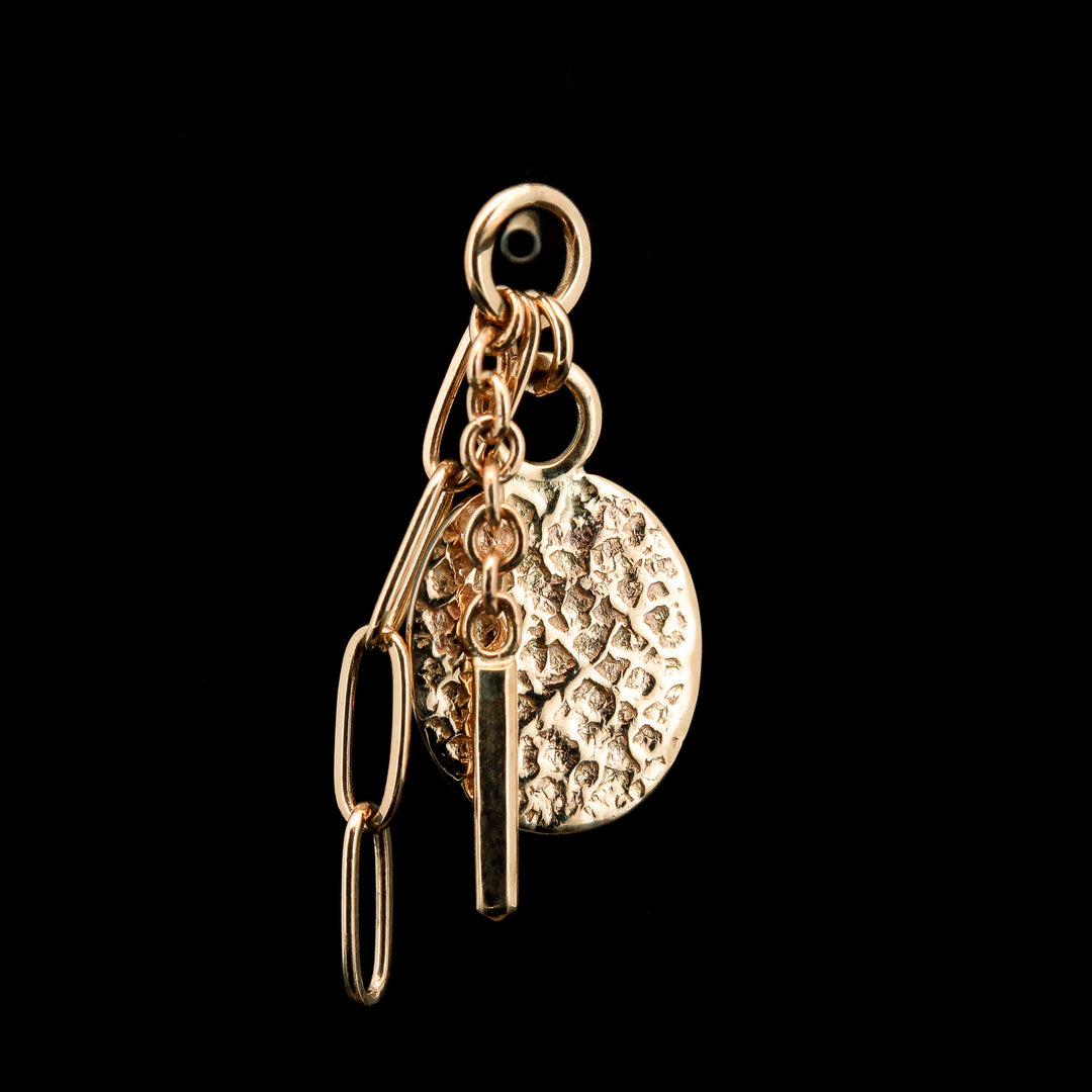 Sandman Charm - Chocolate Moonstone in 14kt Yellow Gold