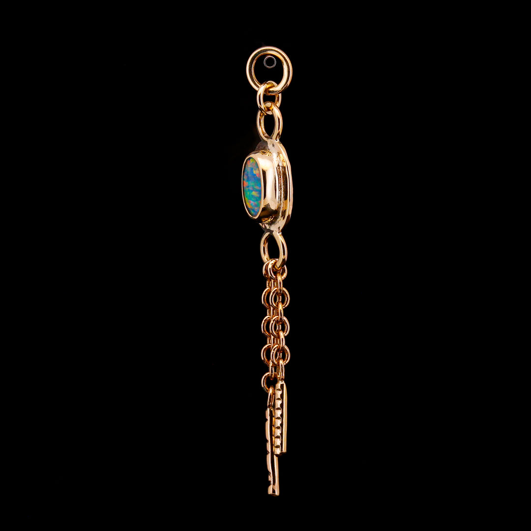 Lavender Opal in Yellow Gold Sabeth Charm