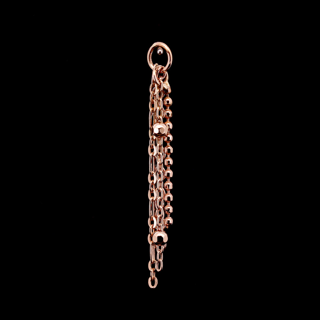 Rose Gold Quad Chain Charm