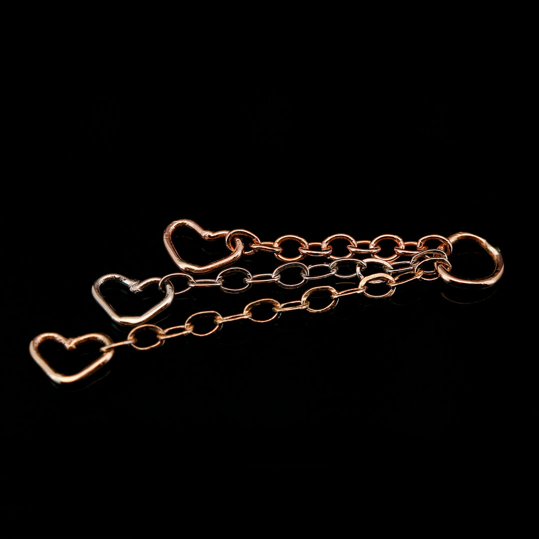 Mixed Metal Hearts Charm