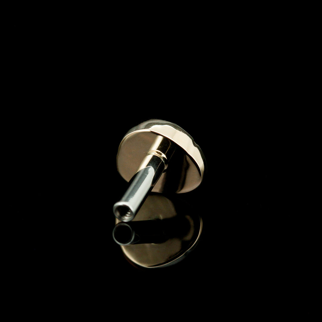 Madagascar Sapphire in 14kt Yellow Gold - 14ga threaded end