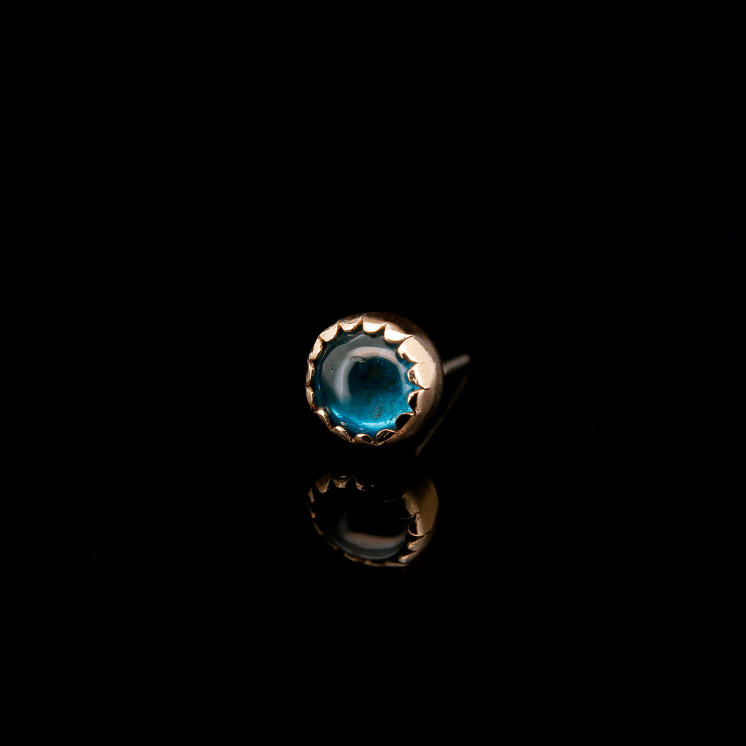 Apatite in 14kt Yellow Gold Threadless end