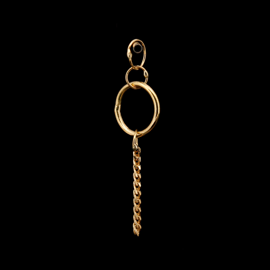 14kt Yellow Gold Circle Charm