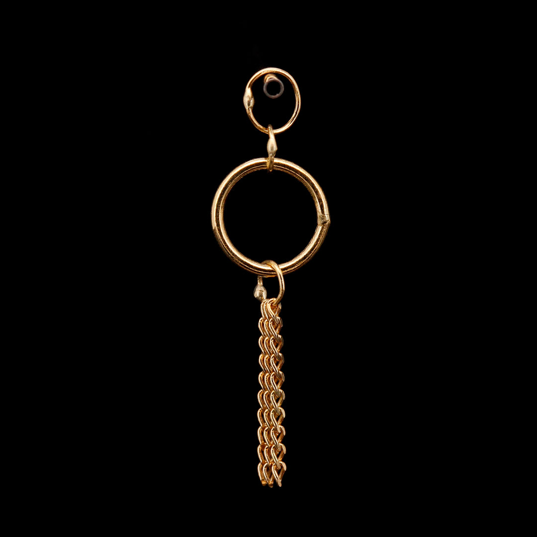 14kt Yellow Gold Circle Charm