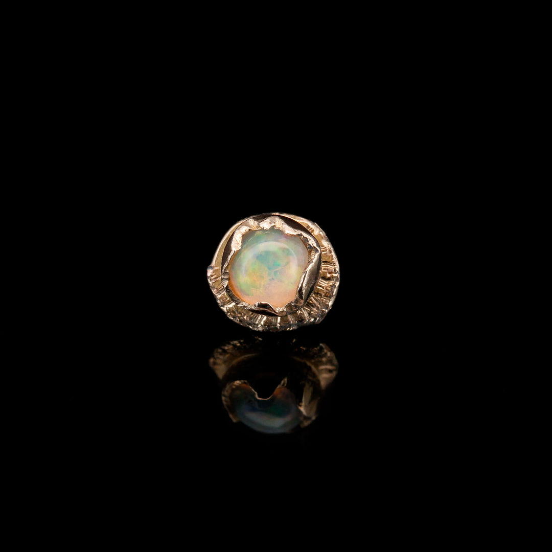 Opal in 14kt Yellow Gold Threadless end