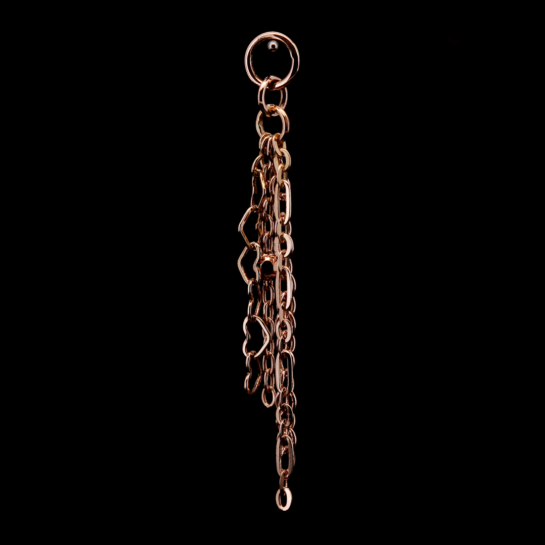 Rose Gold Quad Chain Charm