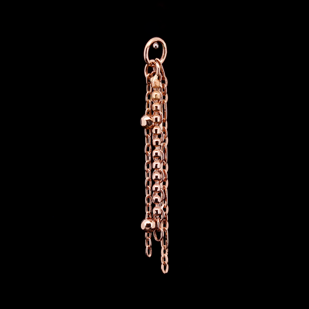 Rose Gold Quad Chain Charm