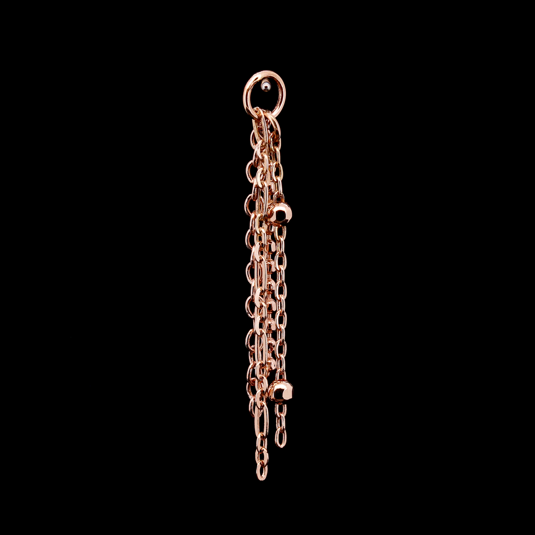 Rose Gold Quad Chain Charm