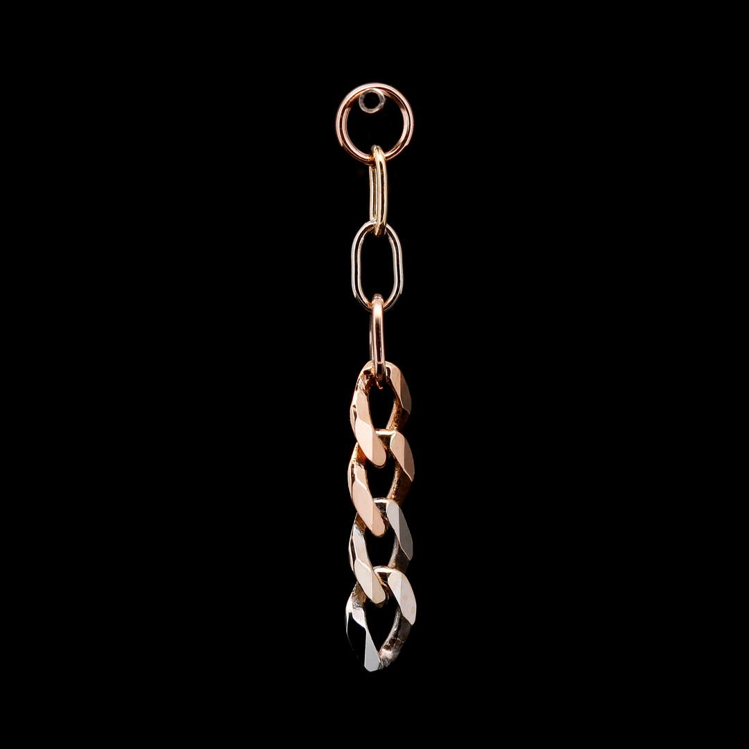 Mixed Metal Chain Charm