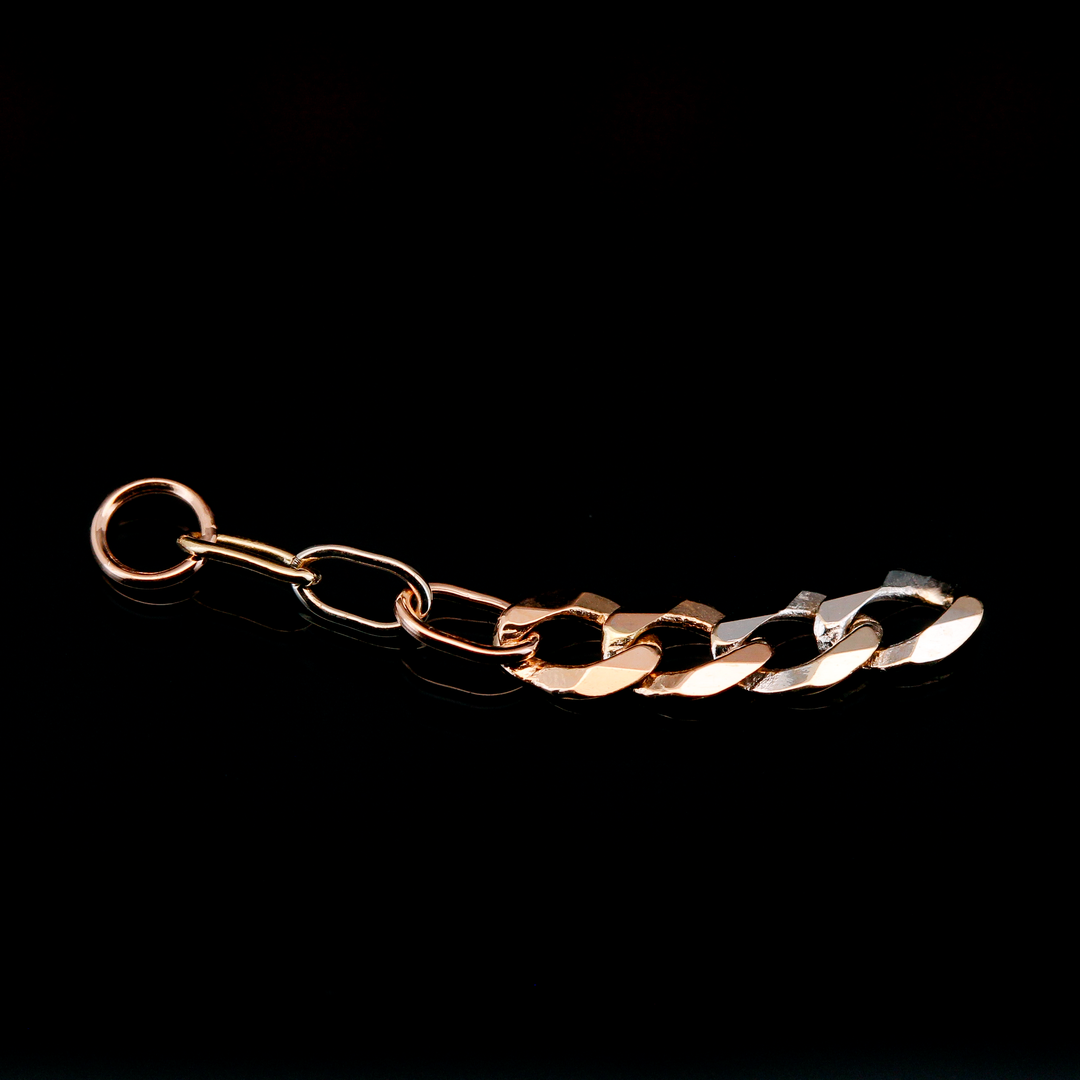 Mixed Metal Chain Charm