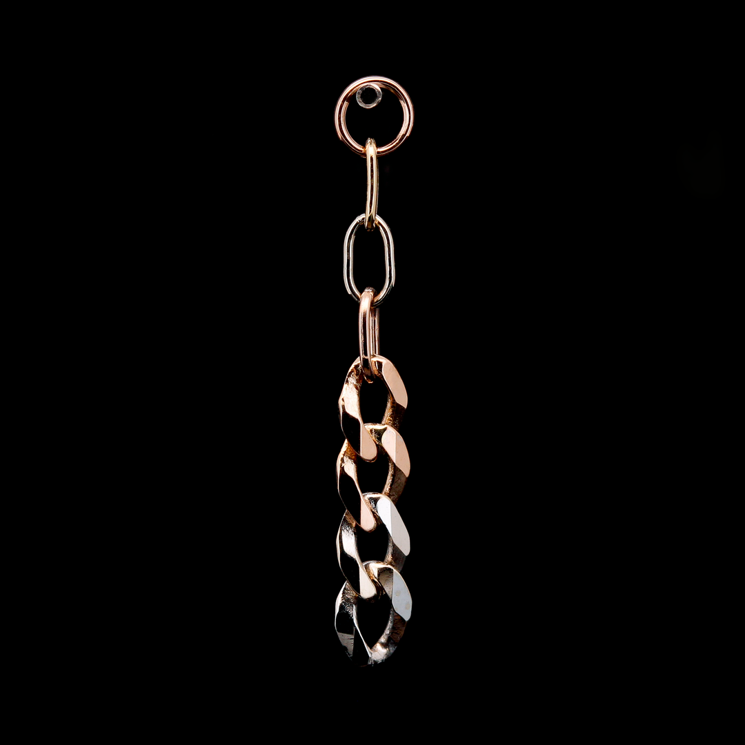 Mixed Metal Chain Charm